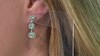 Pendientes en plata con Esmeralda de Colombia