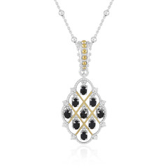 Collar en plata con Espinela negra