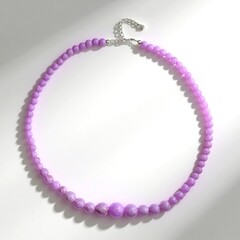 Collana in argento con Quarzo Lavanda