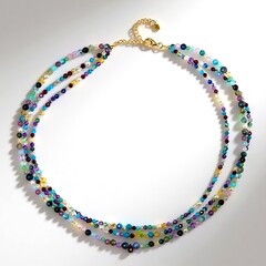 Collana in argento con Apatite Blu Neon