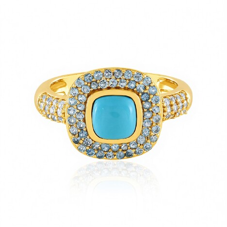 Bague en argent et Turquoise Sleeping Beauty (de Melo Essence)