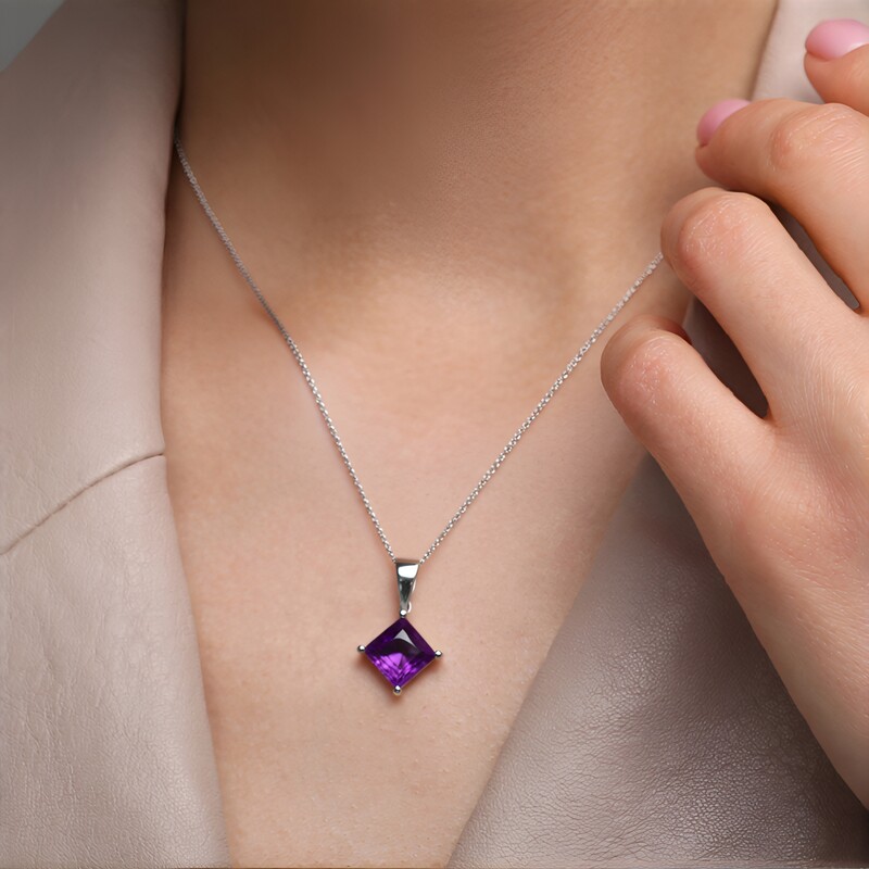 Marokkanischer Amethyst-Silberanhänger