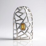 Ciondolo in argento con Zircone Giallo (MONOSONO COLLECTION)