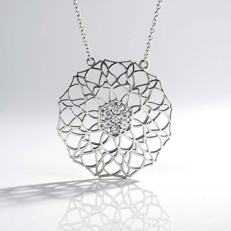 Collana in oro con Zircone (Ornaments by de Melo)
