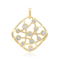 9K SI1 (G) Diamond Gold Pendant