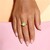 Prehnite Silver Ring