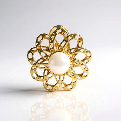 Ciondolo in argento con Perla d'Acqua Dolce Bianca (MONOSONO COLLECTION)