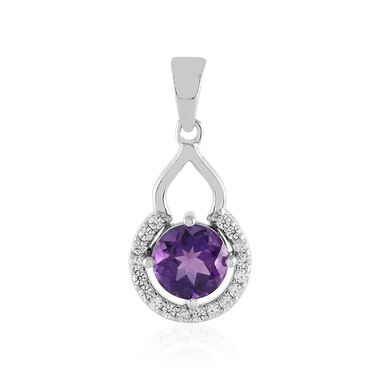 Sibirischer Amethyst-Silberanhänger