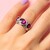 Anillo en plata con Rubí de Madagascar (de Melo)