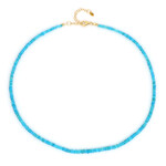 Äthiopischer Blauer Opal-Silberhalskette