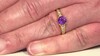 Anillo en plata con Amatista de Marruecos
