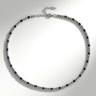 Collana in argento con Ematite Argentata