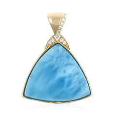 Ciondolo in oro con Larimar