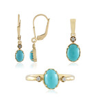 Anello in argento con Turchese Sleeping Beauty (Faszination Türkis)