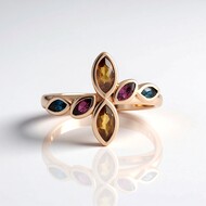 Bague en argent et Grenat Hessonite (KM by Juwelo)