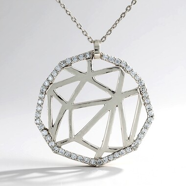 Collana in argento con Zircone