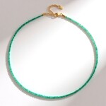 Collier en argent et Émeraude du Rwanda