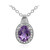 Amethyst-Silberhalskette