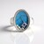 Anello in argento con Howlite Blu