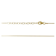 JewelleryBox Bracciale A Catena Piatta In Argento 925 Placcato Oro Rosa: Lunghezza Regolabile 41-56 Cm, Maglie Sottili 1 Mm