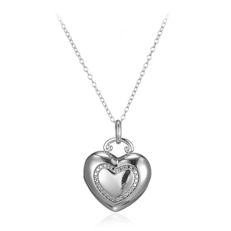 Collar en plata con Diamante I3 (I)