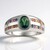 Anello in argento con Zaffiro Petrolio
