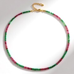 Collana in argento con Smeraldo Brasiliano