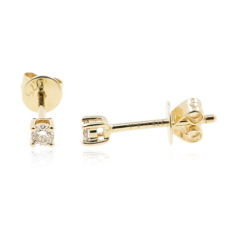 Pendientes en oro con Diamante champán SI2 (de Melo)