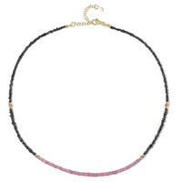Collier en argent et Diamant noir (Riya)