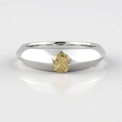 Anello in argento con Diamante Champagne I2 (de Melo Essence)