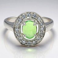 Imperial Chrysoprase Silver Ring