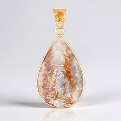 Ciondolo in argento con Drusa di Agata (Bali Barong)