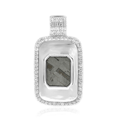 Ciondolo in argento con Meteoriti di Aletai