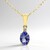 Collana in oro con Tanzanite AAA