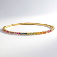 Bransoletka bangle ze złota - Szafir (CIRARI)