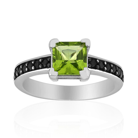 Burmesischer Peridot-Silberring