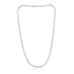 Collar en plata con Topacio blanco