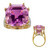 18K Patroke Kunzite Gold Ring (AMAYANI)