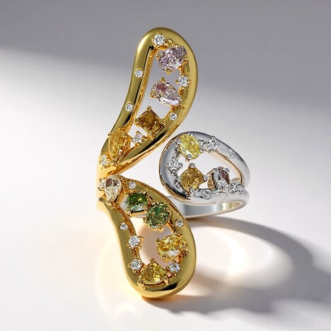Anello in oro con Diamante Fancy SI2 (CIRARI)