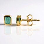 Orecchini in argento con Smeraldo Colombiano