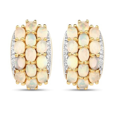 Pendientes en plata con Ópalo de Welo