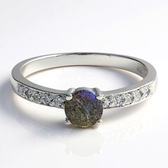 Anello in argento con Spectrolite