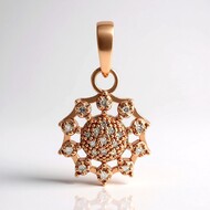 I1 Argyle Rose de France Diamond Silver Pendant (Annette)