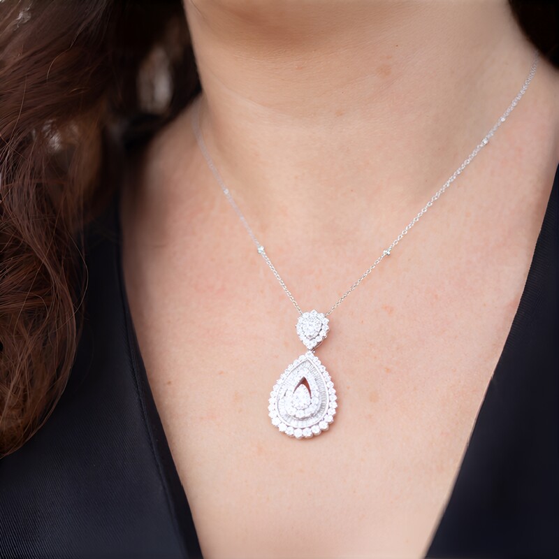 (H) Diamant-Goldhalskette (CIRARI)