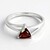 Anello in argento con Granato Mozambico
