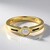 Bague en or et Saphir blanc (Adela Gold)