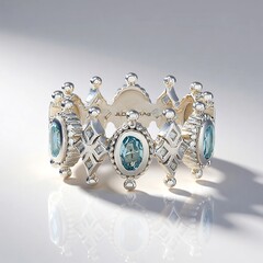 Anello in argento con Topazio Blu Cielo