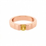 Gelber Zirkon-Silberring