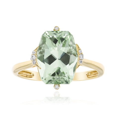 Grüner Amethyst-Goldring (CIRARI)