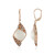 Boucles d'oreilles en argent et Pierre de Lune blanche (KM by Juwelo)